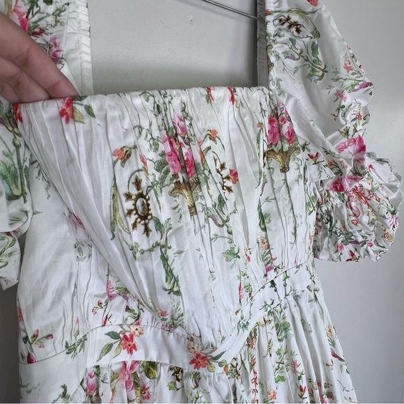 New Maison Amory Romance Galore Maxi Dress in Neon Princess Floral Sz 1X - Picture 12 of 12